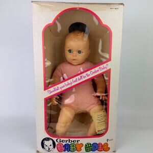 Vintage 1979 Gerber Baby in Box Atlanta Novelty Moveable Eyes